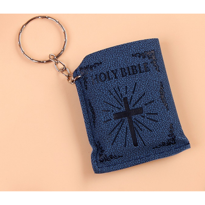 Mini HOLY Bible Keychain Religious Christian Jesus Cross Key Chain Women Prayer God Bless Gift Souvenirs Keyring